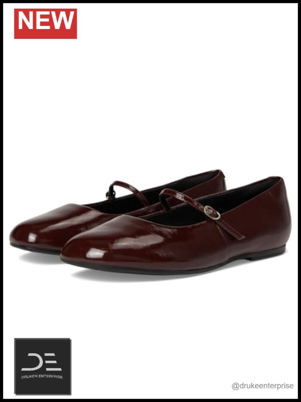 Leather Ballerina Flats with Cushion Footbed